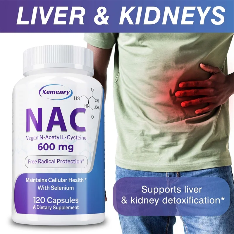 Nac N Acetyl Cysteine - NAC Capsules 600mg - สนับสนุนสุขภาพผิว สารต้านอนุมูลอิสระ