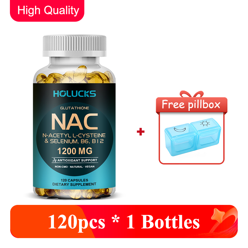 Nac N Acetyl Cysteine - แคปซูล NAC 1200 มก., สุขภาพตับ, ดีท็อกซ์,