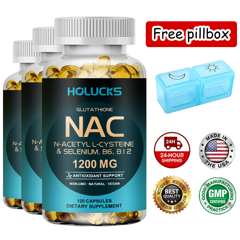 Nac N Acetyl Cysteine - อาหารเสริมแคปซูล NAC กลูตาไธโอน ดีท็อกซ์ตับและดูแลสารต้านอนุมูลอิสระ ชะลอวัย บำรุงผิว