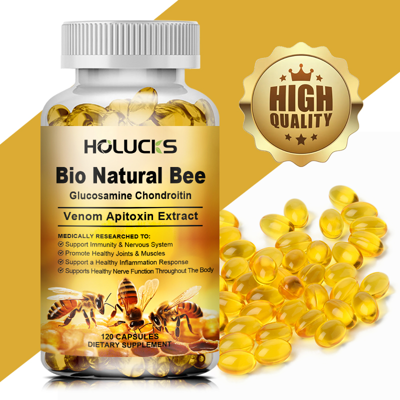 Glucosamine Chondroitin Joint - HOLUCKS บี กลูโคซามีน คอนดรอยติน แคปซูลส่งเสริมข้อต่อและกล้ามเนื้อที่แข็งแรง เสริมภูมิคุ้มกัน