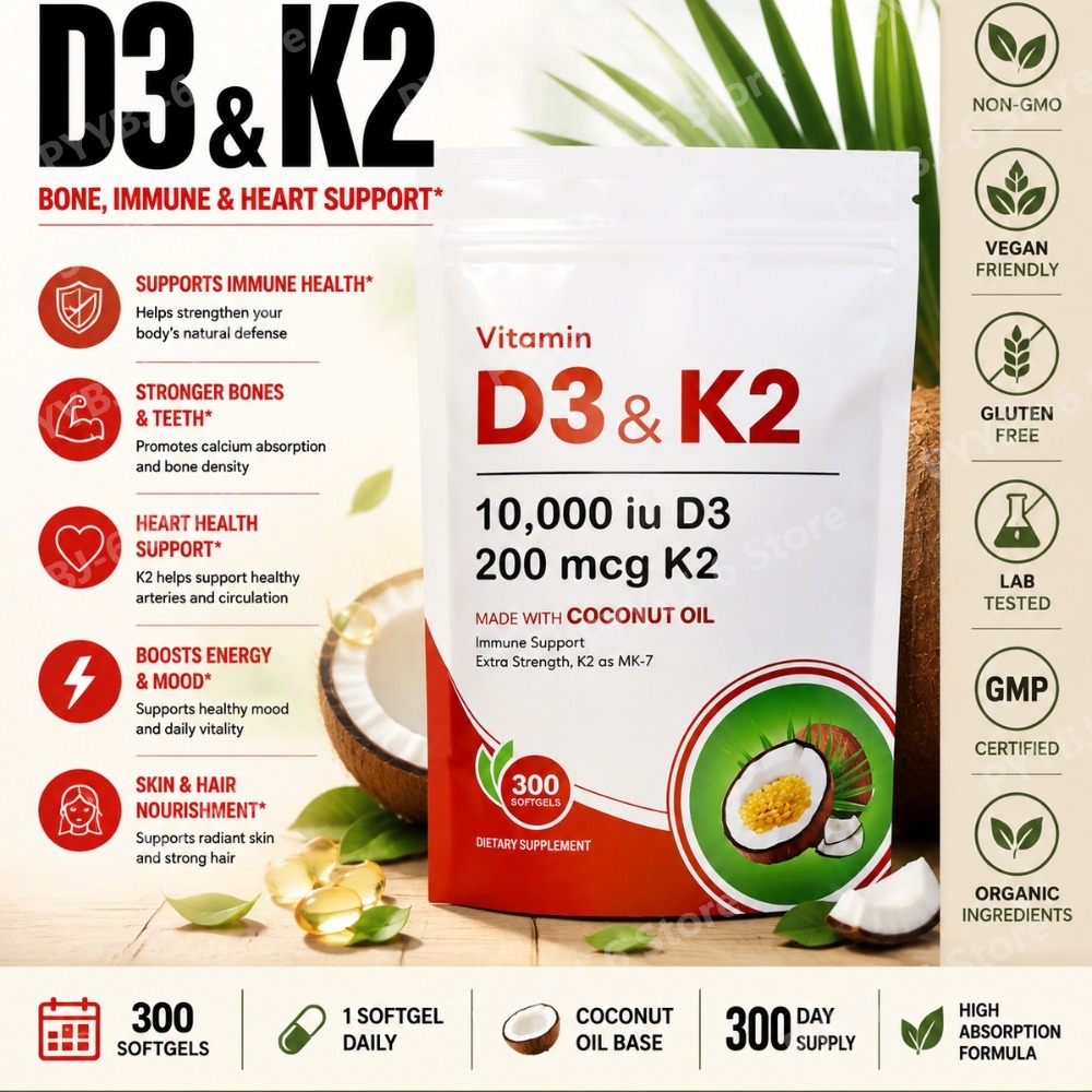 Vitamin D3 K2 Drop - วิตามินดี3 เค2 ซัพพลีเมนต์ 10,000 IU ดี3