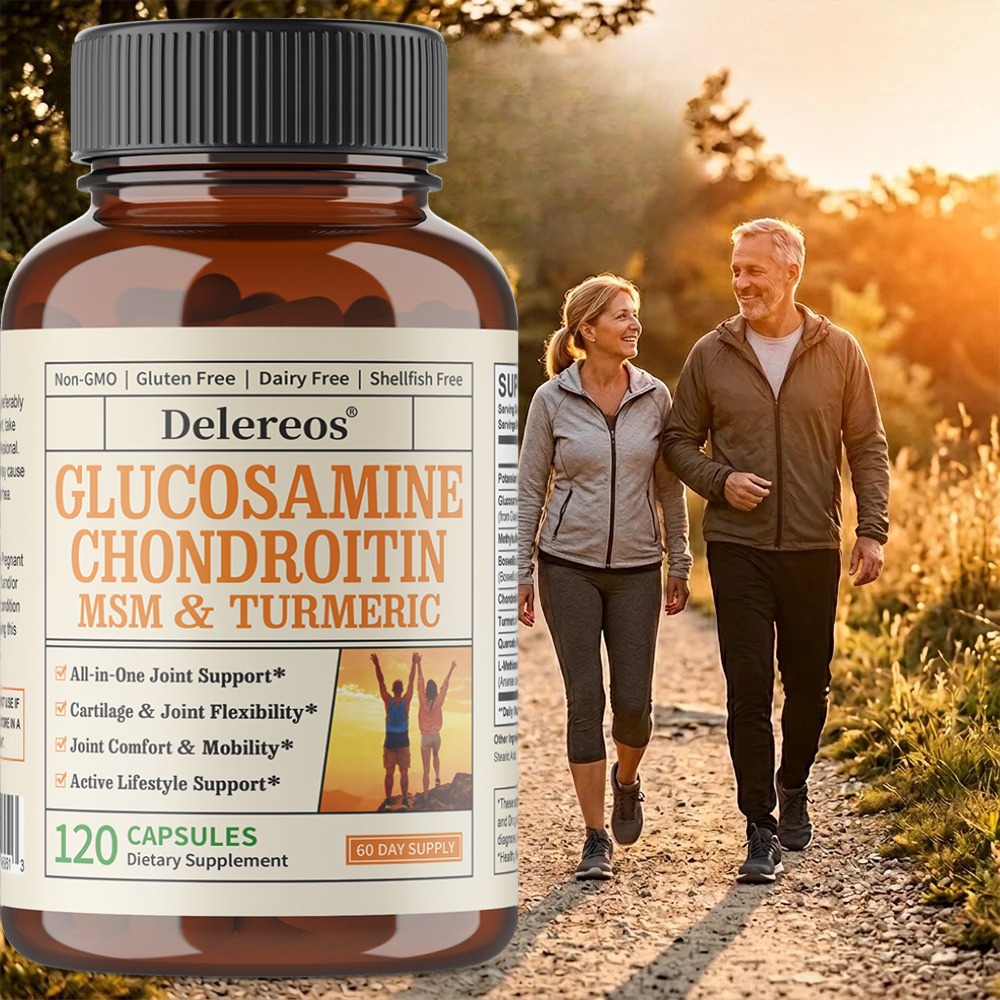 Glucosamine Chondroitin Joint - กลูโคซามีน คอนดรอยติน MSM และขมิ้น อาหารเสริมบำรุงข้อต่อ ช่วยบำรุงกระดูกอ่อนและความยืดหยุ่นของข้อต่อ
