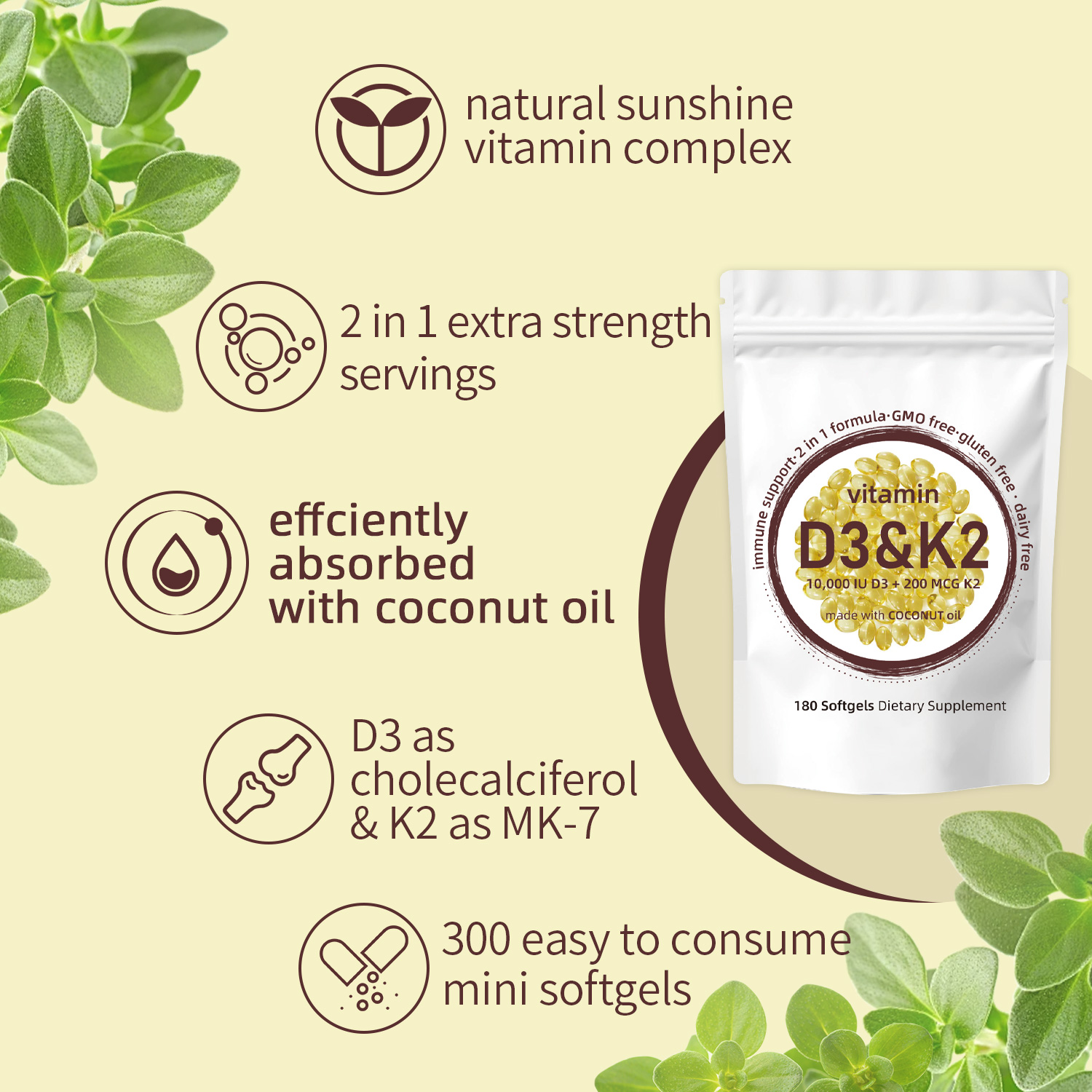 วิตามิน D3 K2 ซอฟท์เจล - วิตาม - Vitamin D3 K2 Drop บทวิจารณ์และราคา