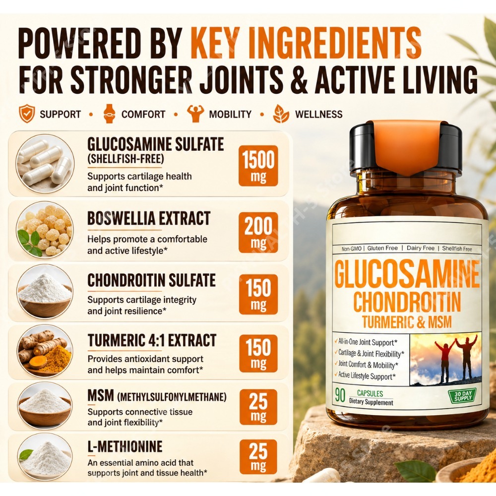 กลูโคซามีน คอนดรอยติน MSM แคปซ - Glucosamine Chondroitin Joint บทวิจารณ์และราคา