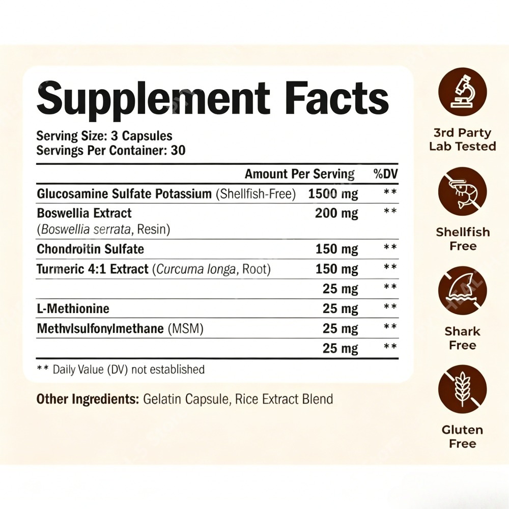 กลูโคซามีน คอนดรอยติน MSM แคปซ - Glucosamine Chondroitin Joint บทวิจารณ์และราคา