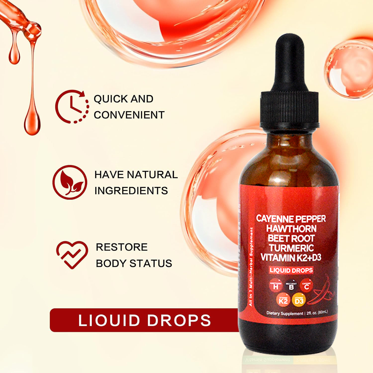 น้ำพริกพริกชี้ฟ้าแบบน้ำ 60 มล. - Vitamin D3 K2 Drop บทวิจารณ์และราคา