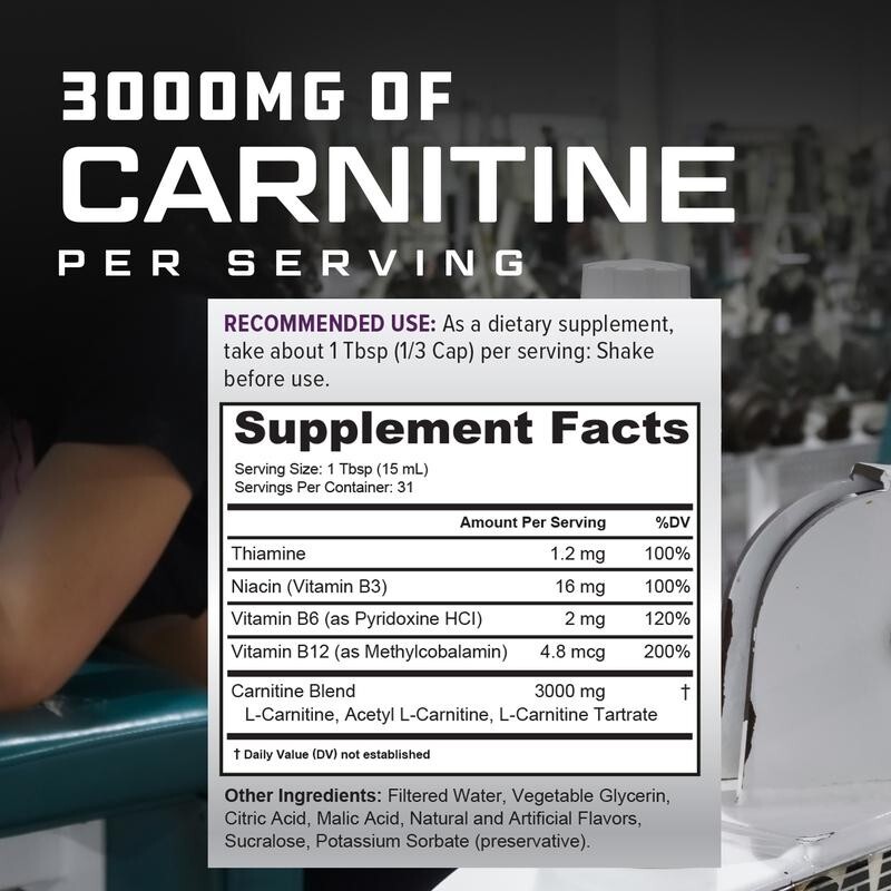 อาหารเสริมแอล-คาร์นิทีนชนิดน้ำ - L-Carnitine Liquid บทวิจารณ์และราคา