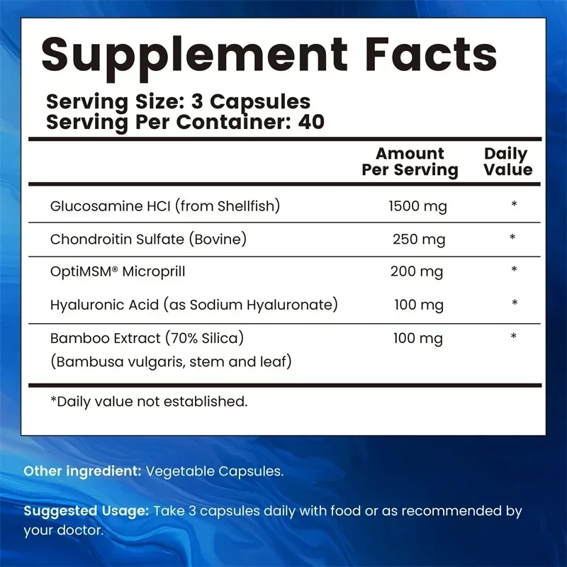 ผลิตภัณฑ์เสริมอาหารบำรุงข้อต่อ - Glucosamine Chondroitin Joint บทวิจารณ์และราคา